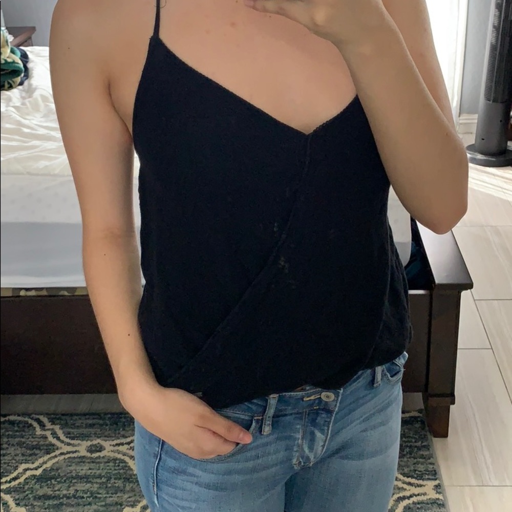 Black halter neck tee (: